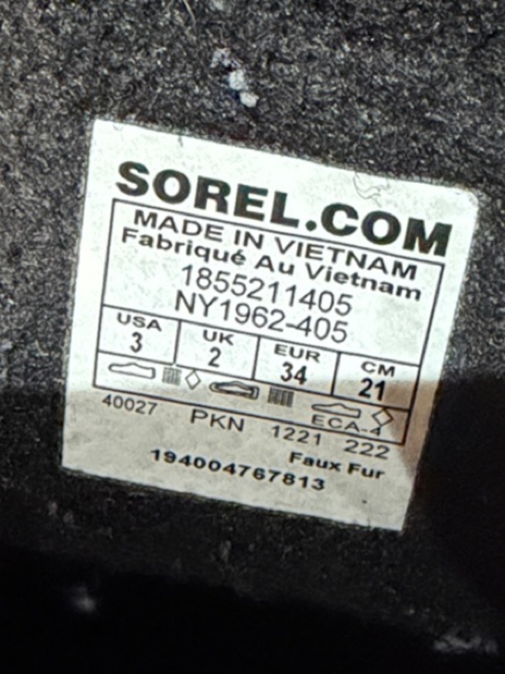 Sorel Kids Navy and Cream Fleece-Lined Snow Boots - Picture 5 of 5